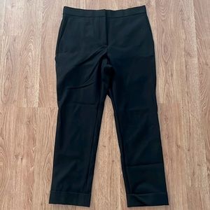 Ann Taylor Black Ankle Length Cuffed Trouser Pants Women’s Size 8